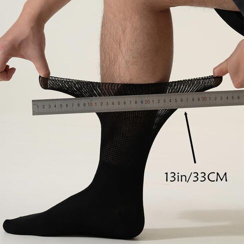 Men's Diabetes & Circulator Socks- 1 Pair Packs-Non-Binding Moisture Management in Saudi Arabia