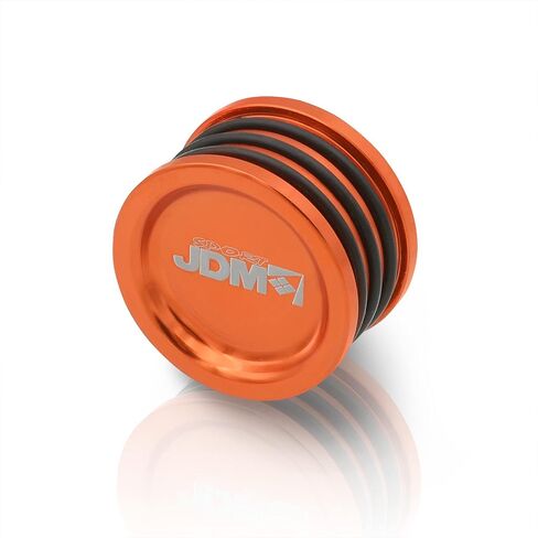 AJP Distributors JDM Sport 6061 Aluminum Anodized Orange Dual Camshaft Seal Cover Cap Plug O-Ring Compatible/Replacement For B D H F-Series DOHC VTEC Engine B16 B17 B18 B20 D15 D16 D17 H22 H23 F20 F22 in Saudi Arabia