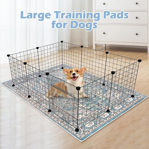 kathson Large Reusable Puppy Pads, 55×78.7 Inch Washable Pads for Dogs, Non Slip Pet Traning Pads for Puppy Whelping, Crate, Kennel, Playpen，Pattern D in Saudi Arabia