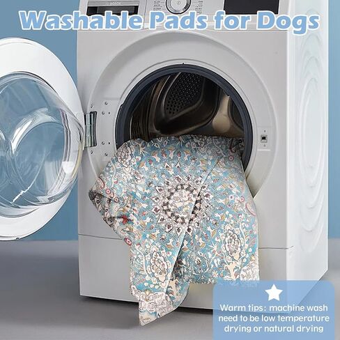 kathson Large Reusable Puppy Pads, 55×78.7 Inch Washable Pads for Dogs, Non Slip Pet Traning Pads for Puppy Whelping, Crate, Kennel, Playpen，Pattern D in Saudi Arabia