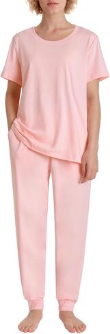 Women's Petite Cotton Pajamas Set Petite Size Pants in Saudi Arabia