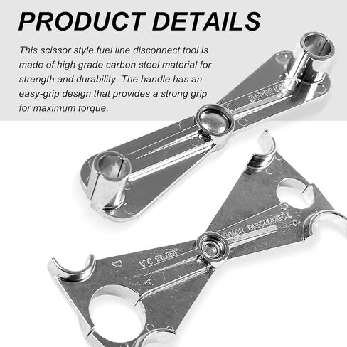 Fuel Line Disconnect Tool, 3/8 and 5/16 Inch Fuel Filter Removal Tool for Quick Disconnection, Multi-Purpose Scissor Fuel Line Wrench Fit Cars Truck SUV, Car Accessories in Kuwait