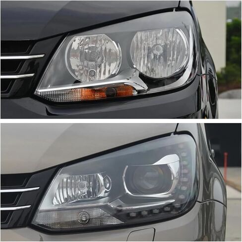 Compatible For VW Touran 2011 2012 2013 2014 2015 Headlamp Cover Transparent Lampshade Headlight Shell(2Pcs Left And Right) in Saudi Arabia
