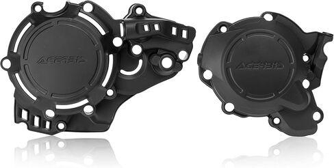 Acerbis X-Power Engine Cover Kit (Black) for 17-18 KTM 250SX in Saudi Arabia