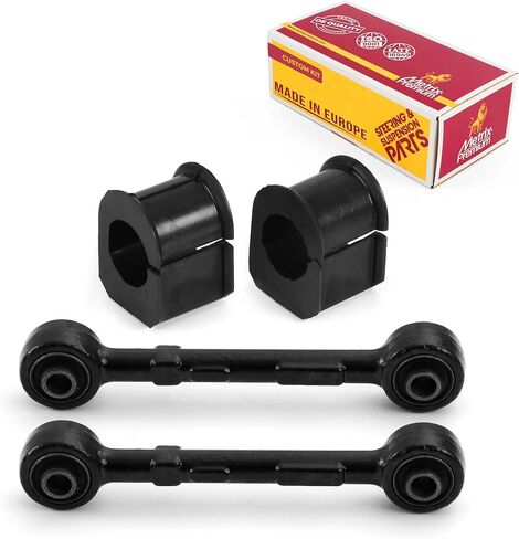 Metrix Premium Chassis Parts - 4 PC Front Sway Bar Stabilizer End Link & Stabilizer Bar Bushing Kit Fits 2011-2016 Ford F-250 Super Duty RWD, 2011-2016 F-350, Replacement K80043 K200882 Made in Europe in Saudi Arabia