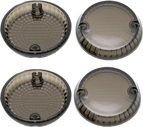 4Pcs Motorcycle Smoke Turn Signals Lens Blinker Covers For Kawasaki Vulcan VN1500 Classic Mean Streak 1600 750 800 900 in Saudi Arabia