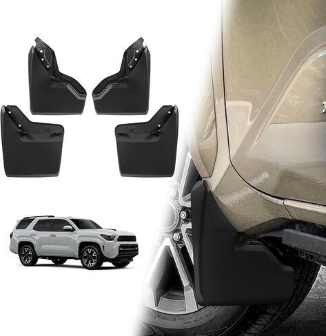 Muslogy Mud Flaps Splash Guards Compatible with Toyota Camry 2025 (LE, XLE) Accessories Wheel & Tire Mudguards Front & Rear Set Fender Mudflaps No Drilling Required (Won't Fit SE/XSE) in Saudi Arabia