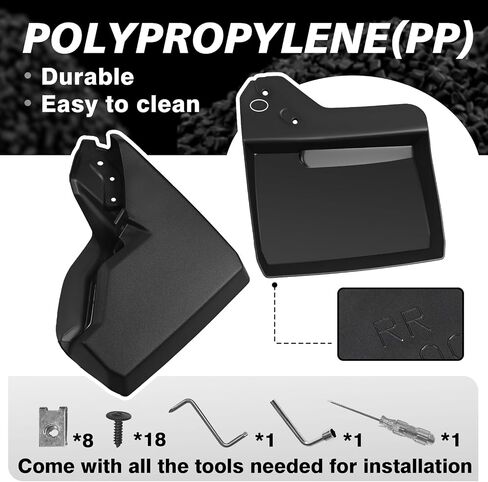 Muslogy Mud Flaps Splash Guards Compatible with Toyota Camry 2025 (LE, XLE) Accessories Wheel & Tire Mudguards Front & Rear Set Fender Mudflaps No Drilling Required (Won't Fit SE/XSE) in Saudi Arabia