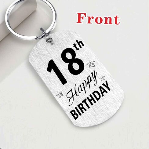 Resdink 18th Birthday Gifts for Girls Boys - 2007 Keychain for 18 Years Old Birthday for Women Men, Happy 18th Bday Present in Saudi Arabia
