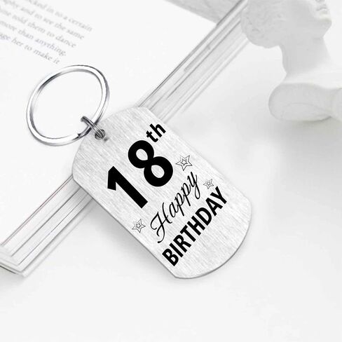 Resdink 18th Birthday Gifts for Girls Boys - 2007 Keychain for 18 Years Old Birthday for Women Men, Happy 18th Bday Present in Saudi Arabia