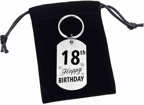 Resdink 18th Birthday Gifts for Girls Boys - 2007 Keychain for 18 Years Old Birthday for Women Men, Happy 18th Bday Present in Saudi Arabia
