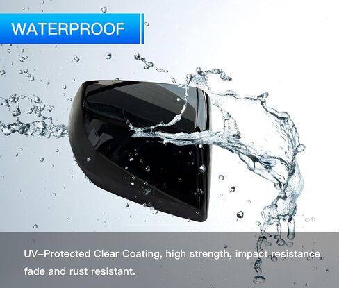 Direct Replacement Mirror Cover Cap Compatible with 2021-2025 Chevy Tahoe & Suburban LS/LT/Premier, GMC Yukon & Yukon XL SLE/SLT, Cadillac Escalade & Escalade ESV Luxury Glossy Black in Saudi Arabia