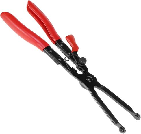 QWORK Clamp Spread Pliers with Locking Device - Long Jaws for Exhaust Pipe Clamps, Lap Joint Clamps in Saudi Arabia