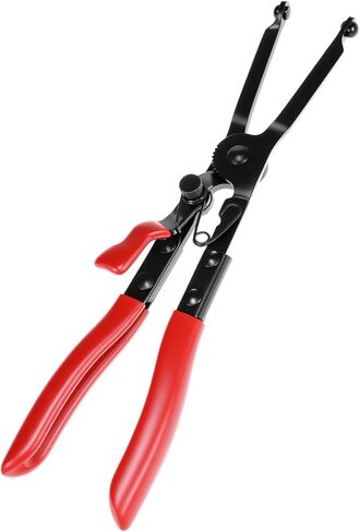 QWORK Clamp Spread Pliers with Locking Device - Long Jaws for Exhaust Pipe Clamps, Lap Joint Clamps in Saudi Arabia