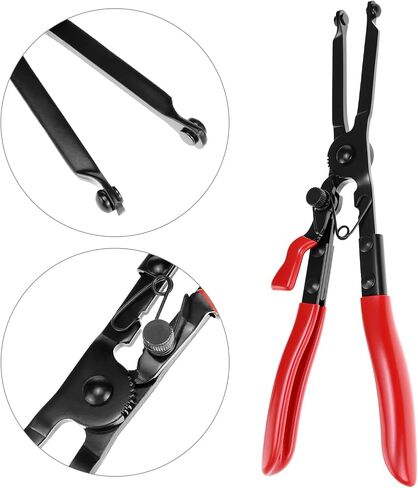 QWORK Clamp Spread Pliers with Locking Device - Long Jaws for Exhaust Pipe Clamps, Lap Joint Clamps in Saudi Arabia