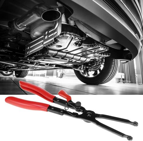 QWORK Clamp Spread Pliers with Locking Device - Long Jaws for Exhaust Pipe Clamps, Lap Joint Clamps in Saudi Arabia