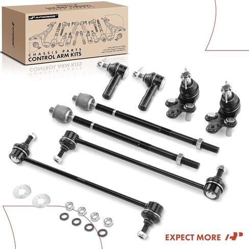 A-Premium Set of 8, Front Sway Bar Link, Lower Ball Joint, Inner & Outer Tie Rod End, Compatible with Toyota Sienna 1998-2003 in Saudi Arabia
