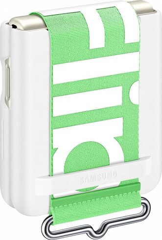 Samsung Galaxy Z Flip3 Silicone Cover with Strap - Official Case - White in Kuwait