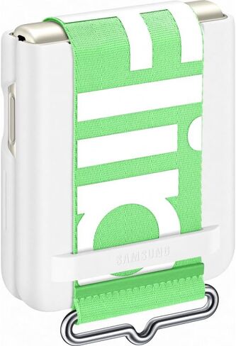 Samsung Galaxy Z Flip3 Silicone Cover with Strap - Official Case - White in Kuwait