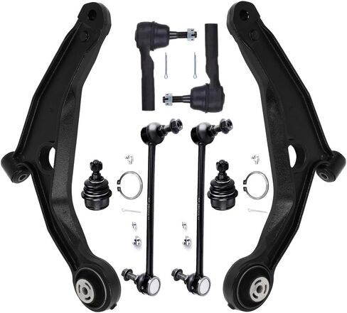 ASAPE 8 Pcs Suspension Kit - Fit for Dodge Journey 2009 2010 2011 2012 2013 2014 2015, Include - Front Lower Control Arm Lower Ball Joint Outer Tie Rod End Sway Bar End Link OE# K641333 K641334 in Saudi Arabia