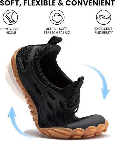 Zero Drop Wide Toe Box Barefoot Shoes Women Men Fashion Sneakers | Non-Slip Beach Water Shoe Comfortable for Hiking, Walking, Gym Workout, Fitness, Trail Running, Casual Outdoor & Daily Wear in Saudi Arabia
