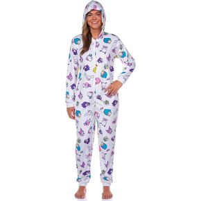 Bioworld Sanrio Hello Kitty Women's Kuromi My Melody Keroppi Hooded Zip Up Union Suit Sleepwear in Kuwait