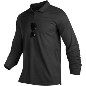 Mens Golf Polo Shirts Short Sleeve Moisture Wicking Performance Tactical Athletic T Shirt Casual Collared Shirt in Saudi Arabia