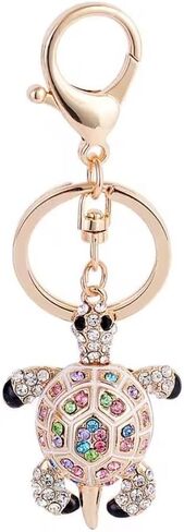 Stylish Keychain Gifts for Women, Sparkling Rhinestone Bag Charms, Fashionable Alloy Key Ring for Car Key Purse Handbag in Saudi Arabia