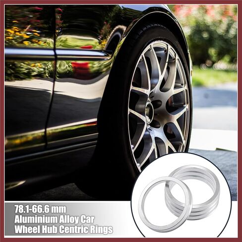 4pcs OD 72.6mm to ID 56.6mm Aluminium Alloy Car Hub Centric Rings Wheel Bore Center Spacer Replace Parts in Kuwait