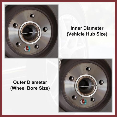 4pcs OD 72.6mm to ID 56.6mm Aluminium Alloy Car Hub Centric Rings Wheel Bore Center Spacer Replace Parts in Kuwait