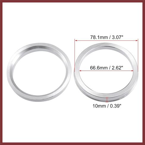4pcs OD 72.6mm to ID 56.6mm Aluminium Alloy Car Hub Centric Rings Wheel Bore Center Spacer Replace Parts in Kuwait