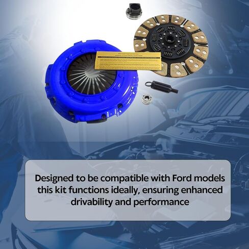 مجموعة القابض EFT Stage 4 لـ 1911-2003 Ford Super Duty F250، F350، F450، F550 7.3L Powerstroke - مع قرص سيراميك نحاسي - يوفر أداءً فائقًا وملاءمة دقيقة - ضمان العلامة التجارية لمدة 12 شهرًا in Saudi Arabia