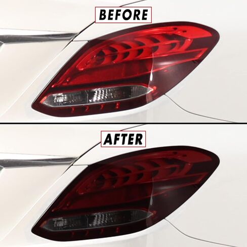 SlickMod PreCut Vinyl Smoke Tint for 2015-2021 Mercedes C Class Sedan Tail Light (20% Dark Smoke) in Saudi Arabia