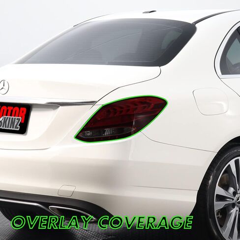 SlickMod PreCut Vinyl Smoke Tint for 2015-2021 Mercedes C Class Sedan Tail Light (20% Dark Smoke) in Saudi Arabia