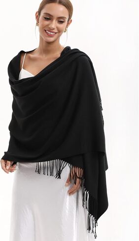Pashmina Scarf and Shawl - Soft Women Pashminas Wrap for Wedding Evening Party (20 Colors) in Kuwait