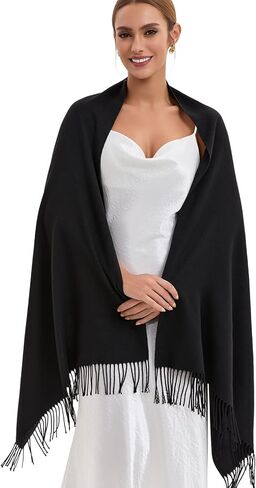 Pashmina Scarf and Shawl - Soft Women Pashminas Wrap for Wedding Evening Party (20 Colors) in Kuwait