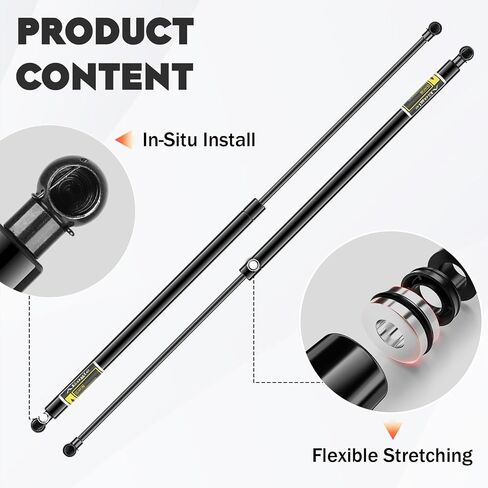 Tonneau Cover Truck Lift Supports Struts Shocks 29.50" Extended 13mm Ends, 1/2 Ball Socket Metal Ends, 4568 PM2048 716821 in Saudi Arabia