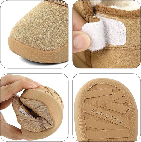 Kids Snow Boots Girls Boys Winter Warm Shoes Fur Lined Lightweight Fashion Ankle Boots for Toddler/Little Kid in Kuwait