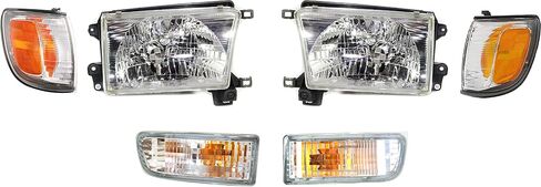 Garage-Pro Headlight Kit, Headlights Assembly for Toyota 4Runner Base Limited SR5 1999-2002 Halogen, W/Corner Light, Turn Signal Light, Replaces# 8111035320 8115035300 8162035340 in Saudi Arabia