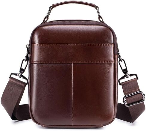 RAINBOW HORSE Men's Vintage Leather Crossbody Bag - Stylish & Functional Shoulder Bag for Daily Use in Saudi Arabia
