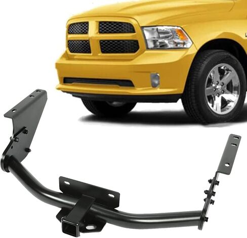ECOTRIC Class 4 Trailer Hitch 2" Inch Receiver Rear Bumper Tow Compatible with 2009-2023 Dodge Ram 1500 (3-Pcs Structure) in Saudi Arabia