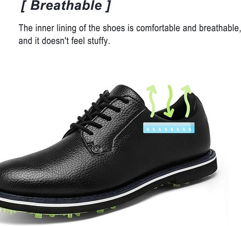 أحذية جولف رجالية مدببة مقاومة للماء - أحذية جولف رجالي قابلة للتنفس مانعة للانزلاق أحذية جولف مريحة للرجال مقاس 8-12 in Kuwait