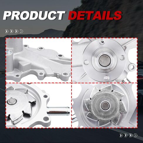 Engine Water Pump Automotive w/Gasket 43064 ZZM715010 Compatible for Ford Aerostar F100 Ranger Mazda B3000 3.0L 1995-2008 in Saudi Arabia