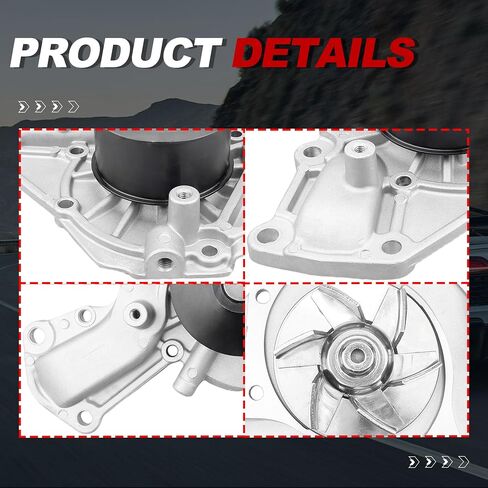Engine Water Pump Automotive w/Gasket 148-1500 AW7129 Compatible for Dodge Stealth Mitsubishi 3000GT Diamante 3.0L 1991-1999 in Saudi Arabia
