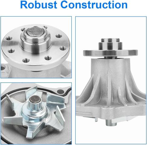 JDMON Engine Water Pump W/Gasket (6mm Diameter Flange Holes) Replaces# 6671508 6631810 8943102510 Replacement for Isuzu 4JG2 4JA1 4JB1 4JG1 Bobcat 853 and later 843 Skid Steers John Deere 75C 80C in Saudi Arabia