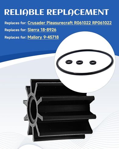 Impeller Repair Kit,Improved Control with O Ring Compatible With Crusader/PCM RP061022, R061022 Sierra 18-8926 Mallory 9-45718 in Saudi Arabia