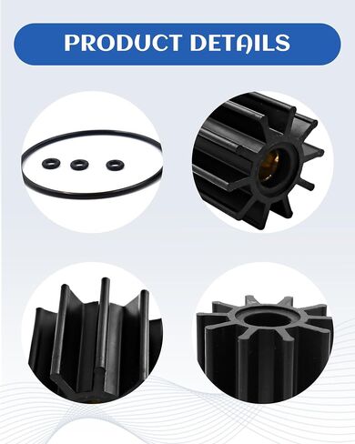 Impeller Repair Kit,Improved Control with O Ring Compatible With Crusader/PCM RP061022, R061022 Sierra 18-8926 Mallory 9-45718 in Saudi Arabia
