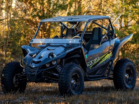 نصف زجاج أمامي مقاوم للخدش SuperATV لعام 2019+ Yamaha YXZ SE، SS، SS SE، طلاء صلب بصري XR، 1/4 بوصة بولي كربونات أقوى 250 مرة من الزجاج، حماية فائقة ونمط أنيق، صنع في الولايات المتحدة الأمريكية in Saudi Arabia