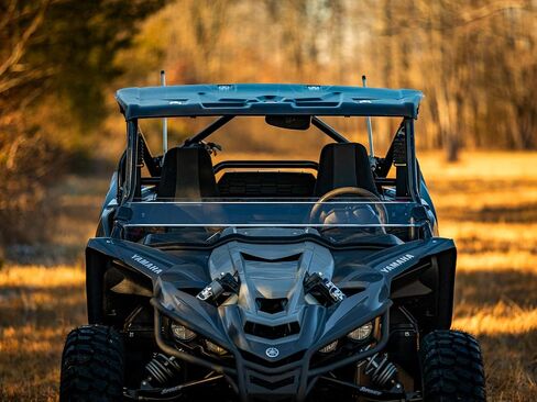 نصف زجاج أمامي مقاوم للخدش SuperATV لعام 2019+ Yamaha YXZ SE، SS، SS SE، طلاء صلب بصري XR، 1/4 بوصة بولي كربونات أقوى 250 مرة من الزجاج، حماية فائقة ونمط أنيق، صنع في الولايات المتحدة الأمريكية in Saudi Arabia