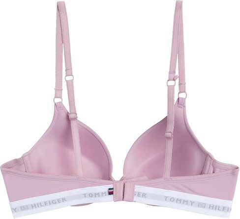 Tommy Hilfiger Womens Micro Push-Up Bra with Underwire and Lace Trim 2-Pack, Dawn Pink/Black, 34A in Saudi Arabia